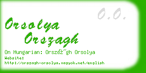 orsolya orszagh business card